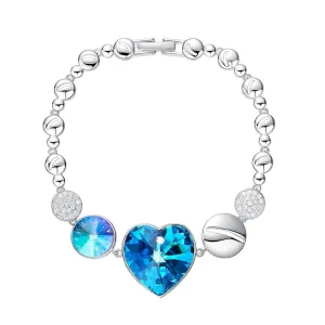 Trendy Charm Bracelets Purple Blue